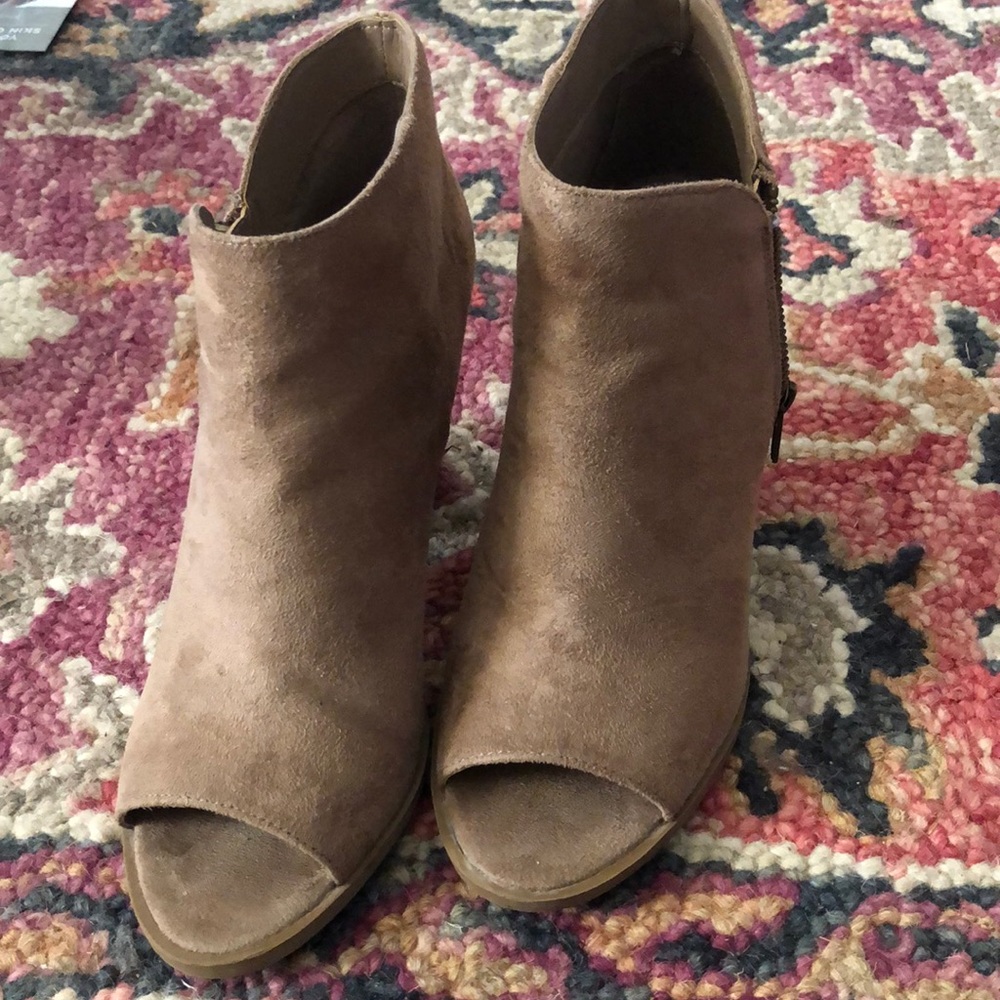 Carlos open toe booties